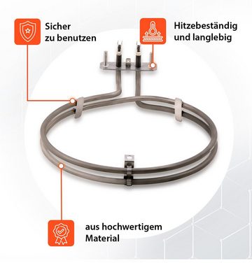 VIOKS Heizstab Heizelement Ersatz für Küppersbusch 182676, Heißluftheizung für Backofen Herd