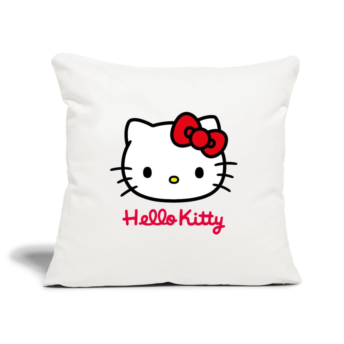 Spreadshirt Kissenbezug Hello Kitty Klassisch Mit Schriftzug Kissenbezug 45x45 cm