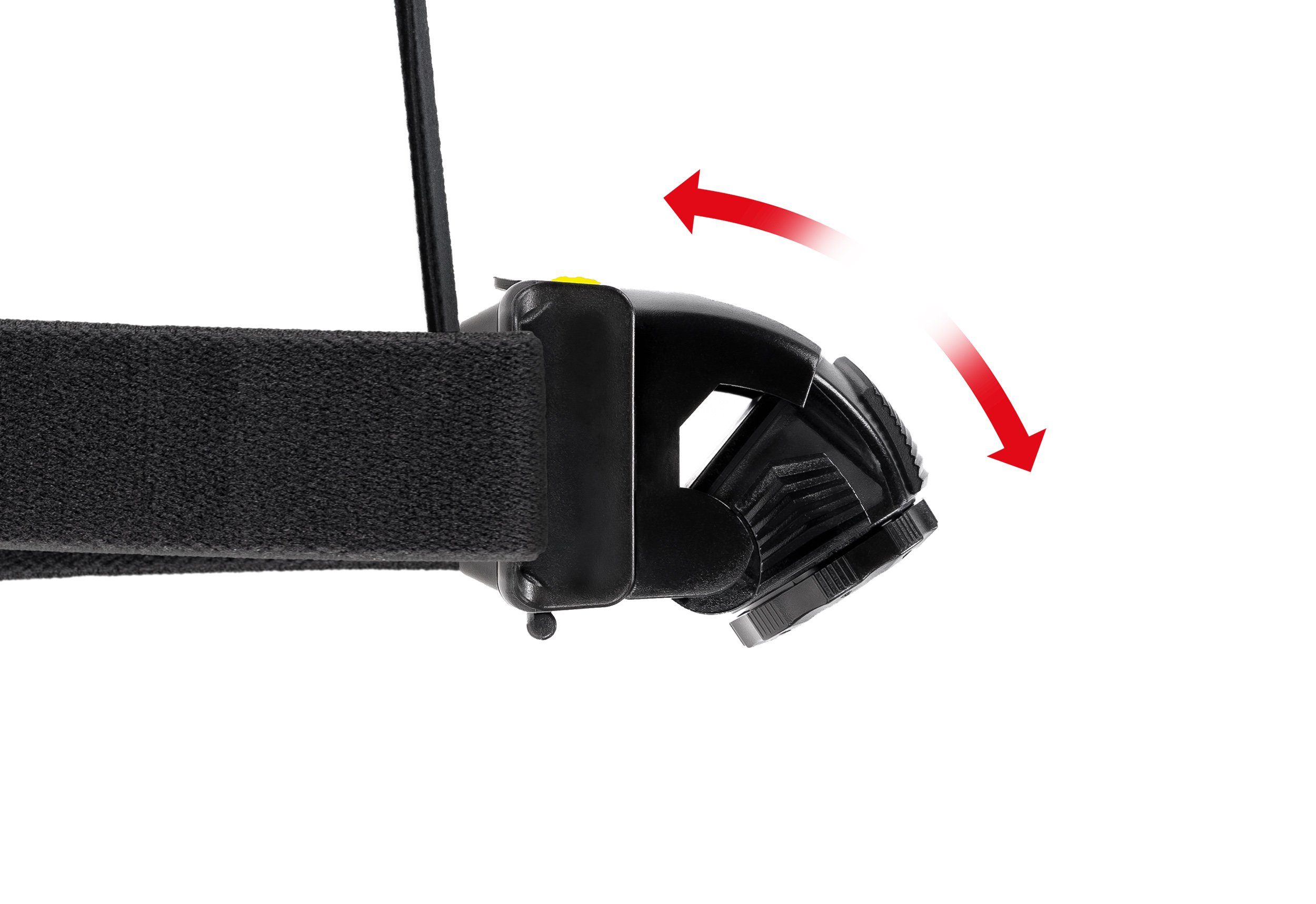 kamelshopping LED Stirnlampe LED Stirnleuchte mit Rücklicht, verstellbarer Lichtstrahl, inkl. Batterien, 3-stufige Leuchtstärke + Blink-Funktion