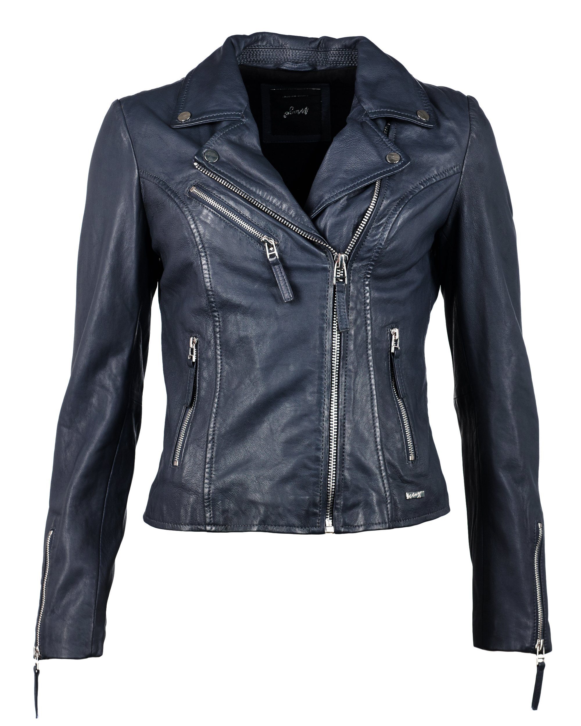 Maze Lederjacke blue ocean Amur