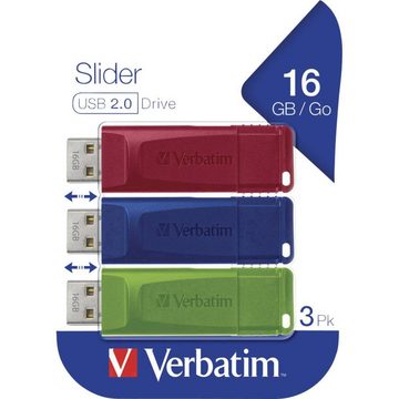 Verbatim USB-Stick 3x16GB USB 2 / USB-Stick (versenkbarer USB-Anschluss)