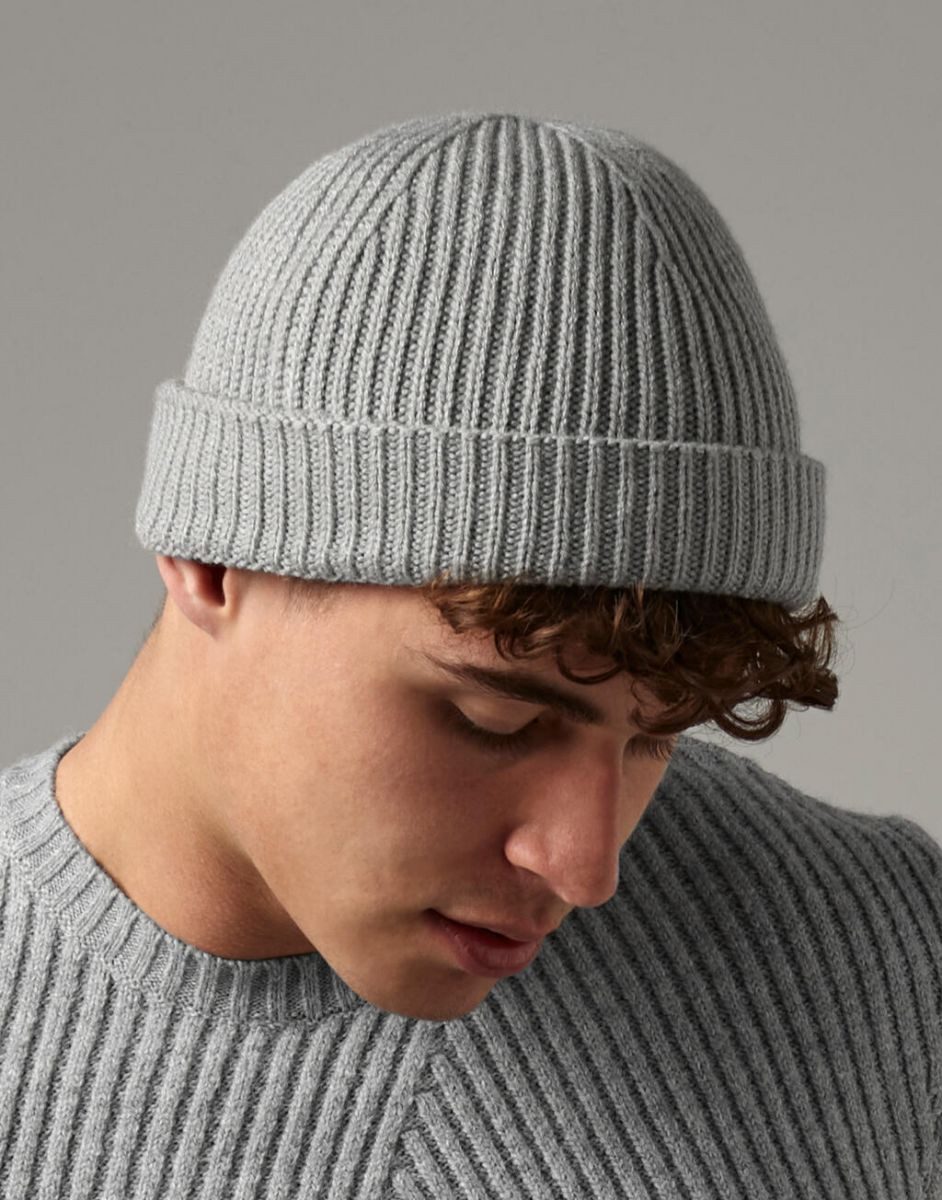 Beechfield® Bommelmütze Harbour Beanie - 50% recycelten Polyester