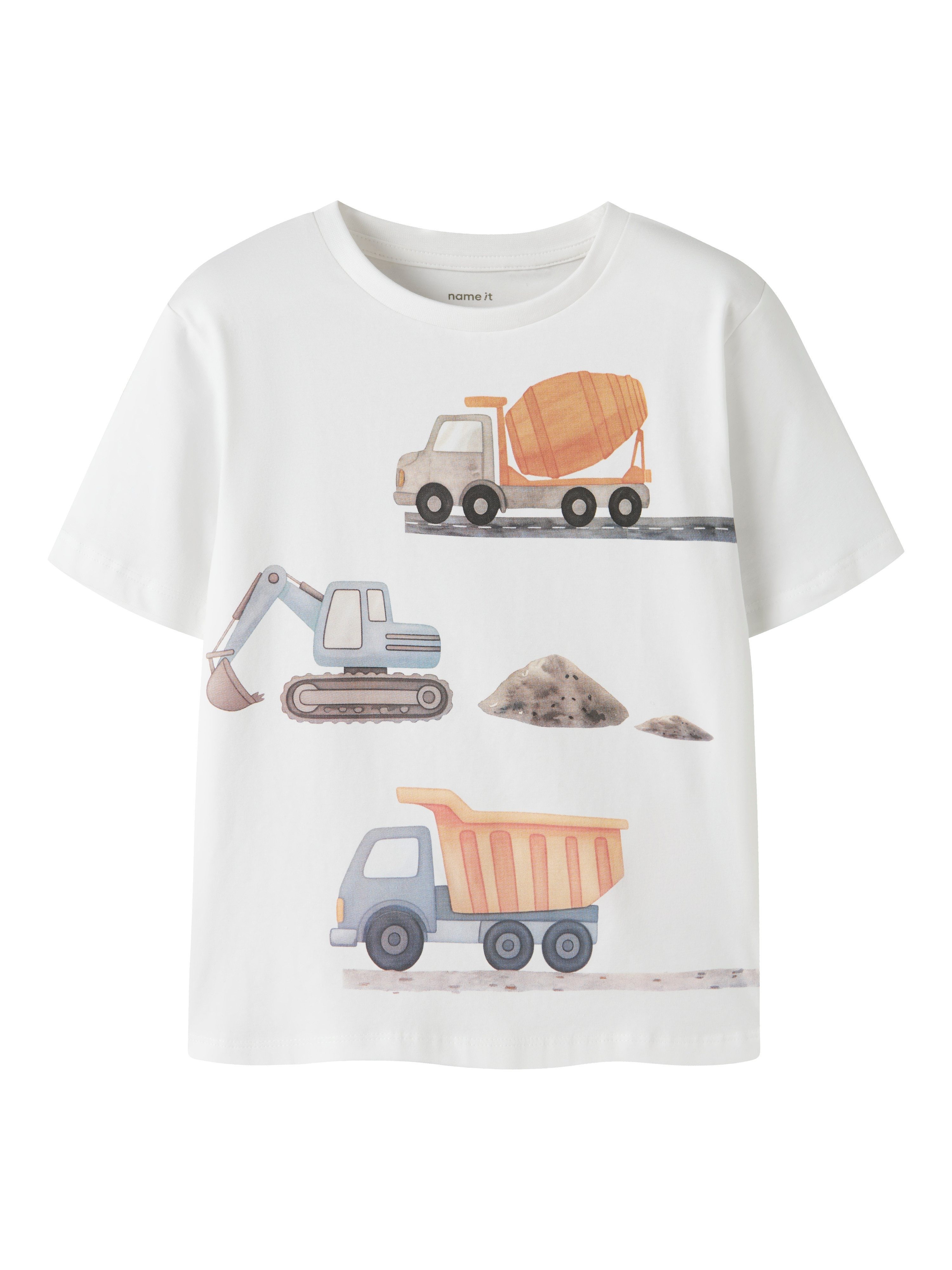 Name It T-Shirt NMMJAVOL SS NREG TOP Baumwollmischung, regular fit