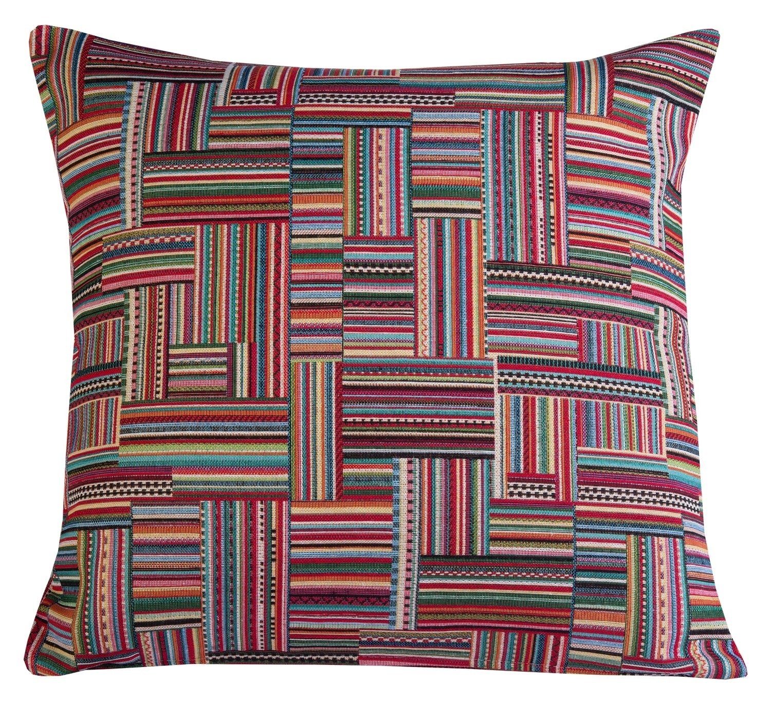 Kissenhülle TANU, Bunt, 48 x 48 cm, Polyester, Baumwolle