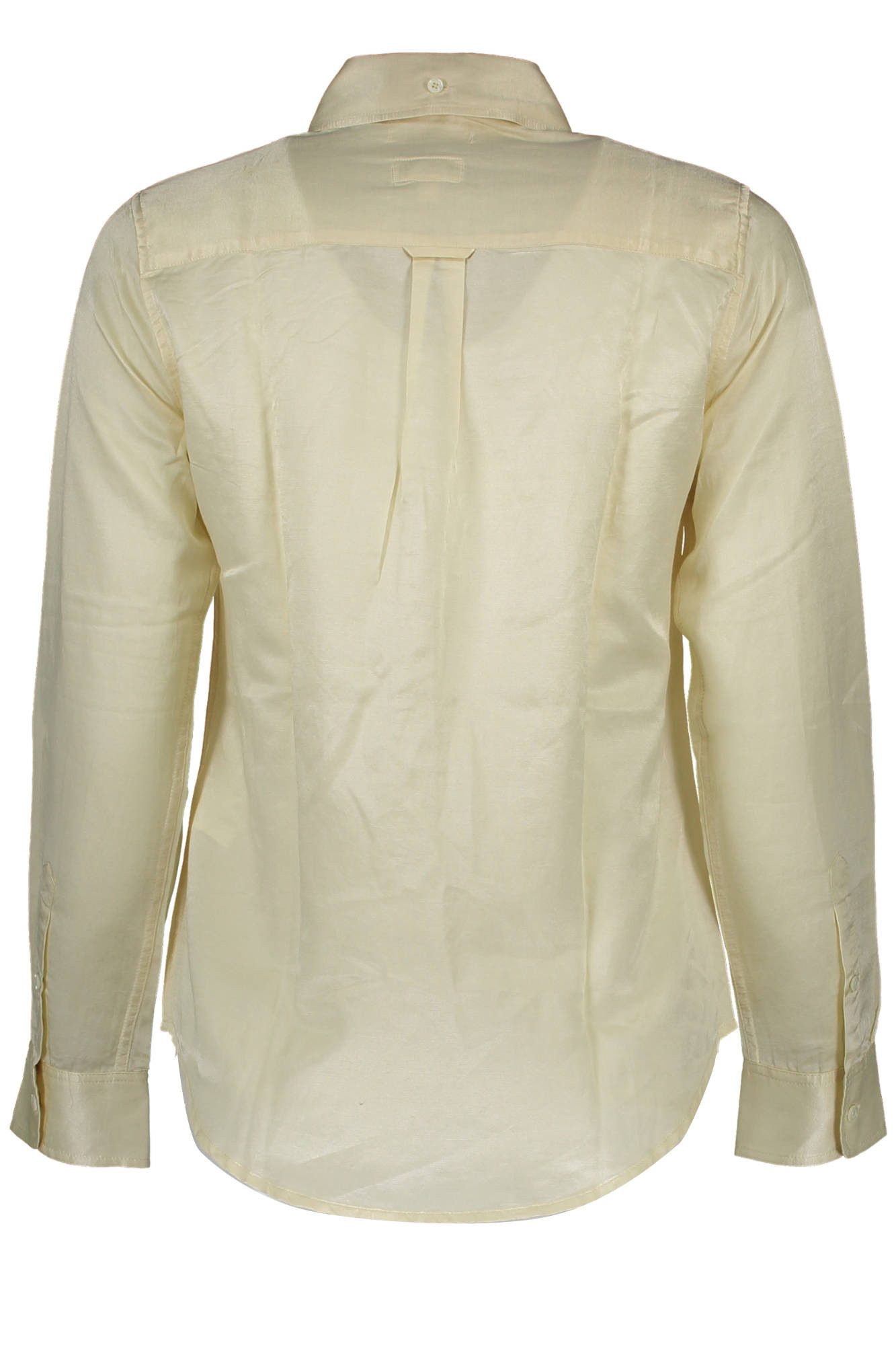 Gant Blusenshirt Beiges Damenhemd mit italienischem Kragen und Logo