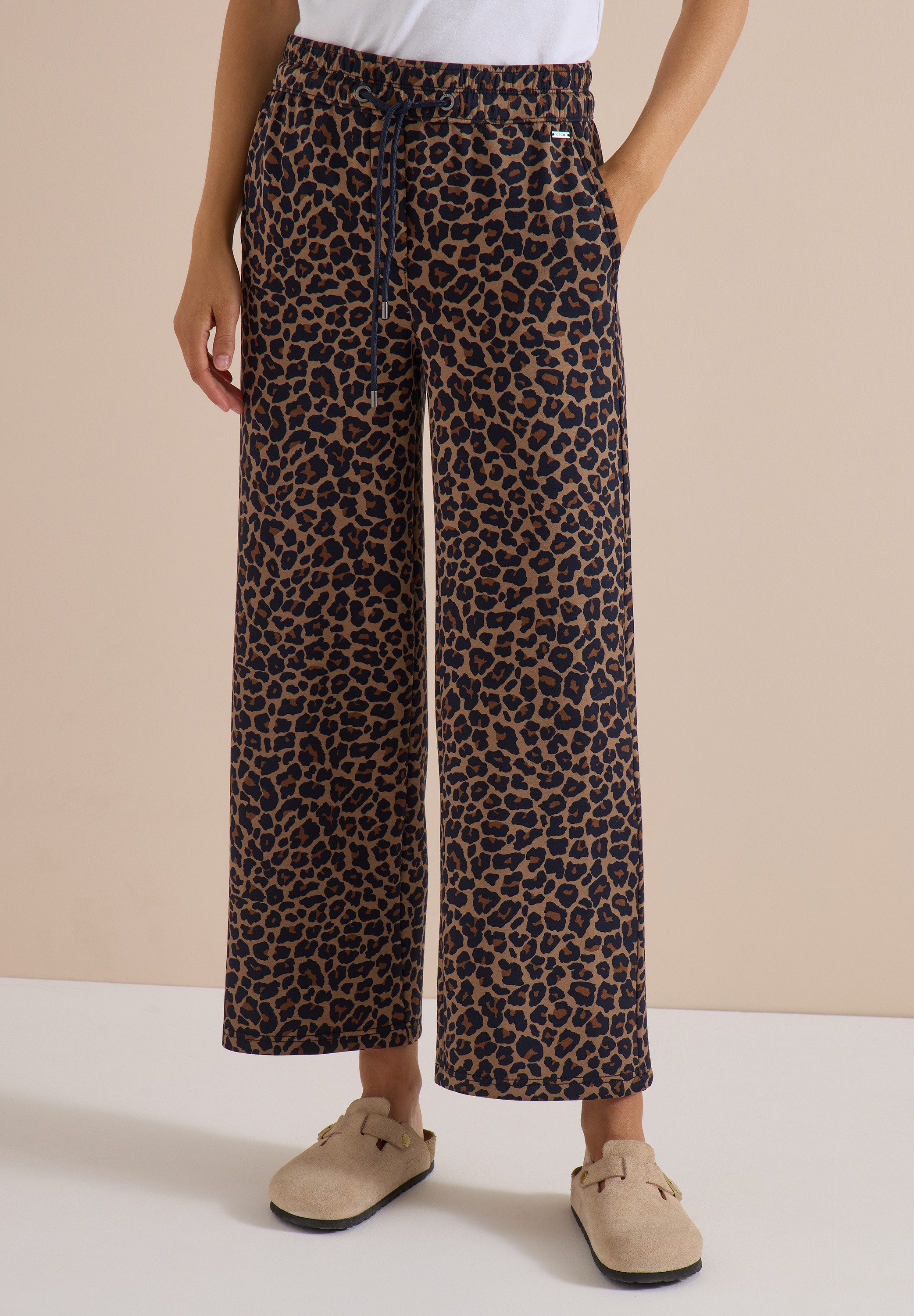CECIL Stoffhose softer Materialmix