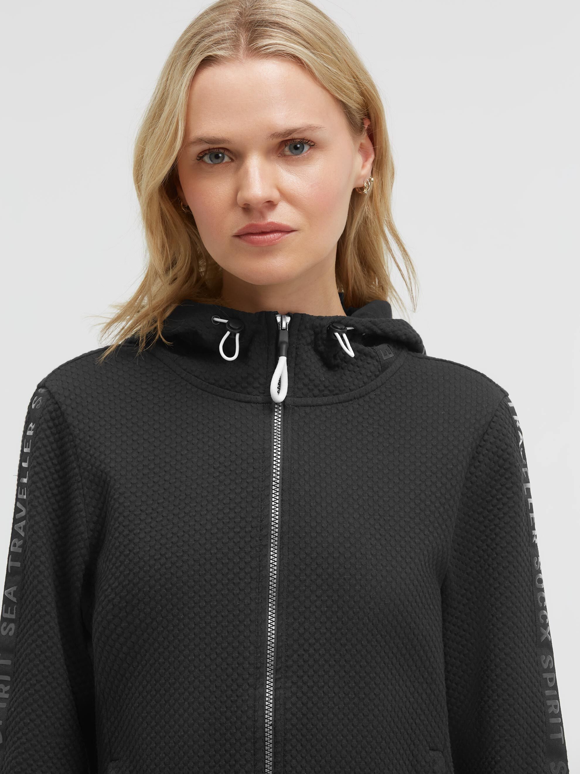 SOCCX Kapuzensweatjacke mit verstellbarer Kapuze – Bild 4 von 5