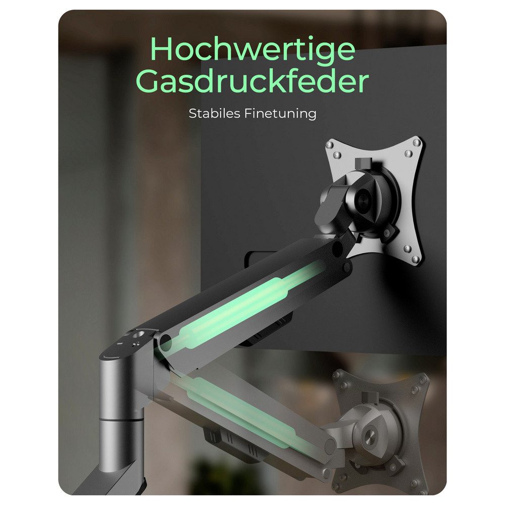 ICY BOX Monitor-Halterung ICY BOX Monitor-Tischhalterung Monitorständer für einen Monitor 1 Disp