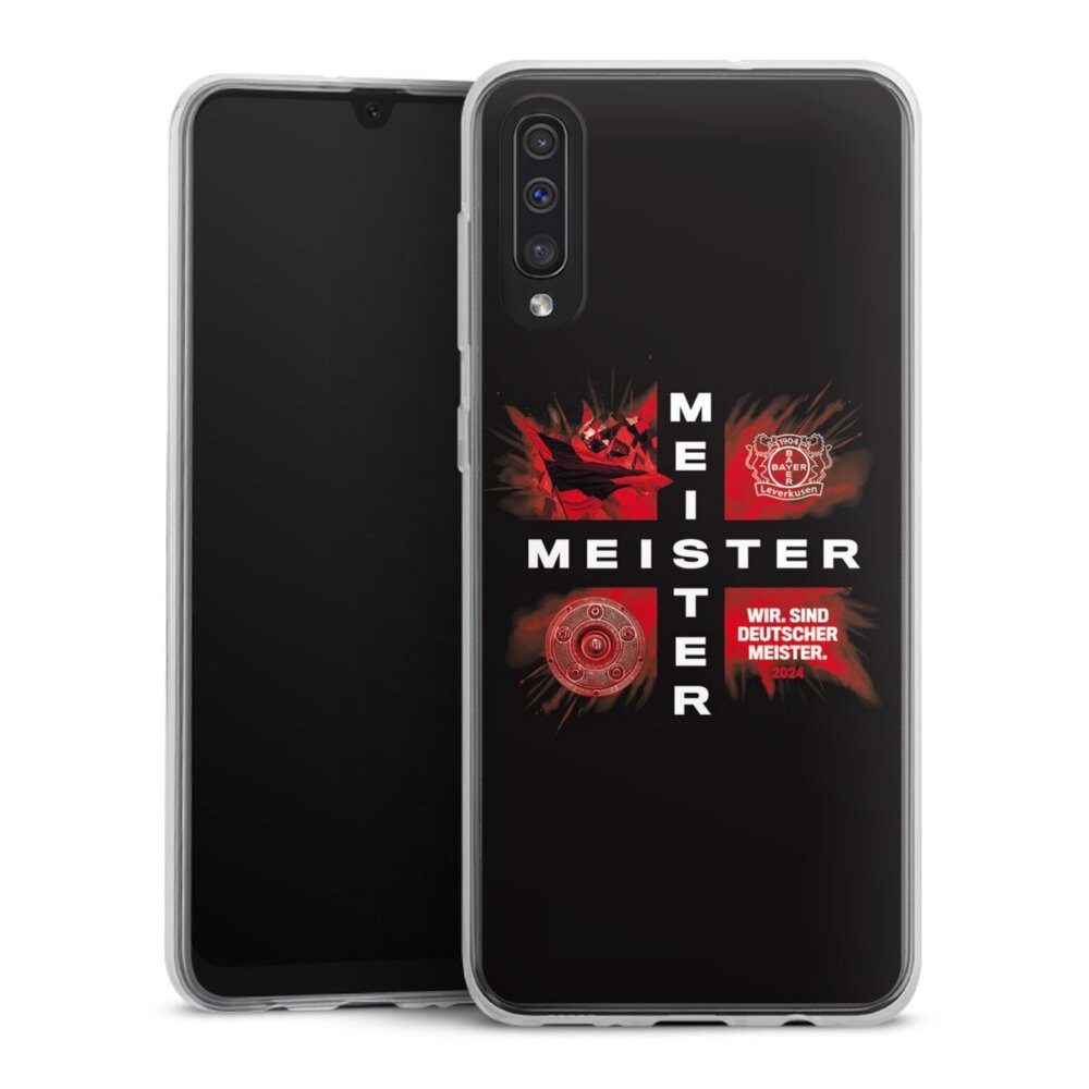 DeinDesign Handyhülle Bayer 04 Leverkusen Meister Offizielles Lizenzprodukt, Samsung Galaxy A30s Slim Case Silikon Hülle Ultra Dünn Schutzhülle