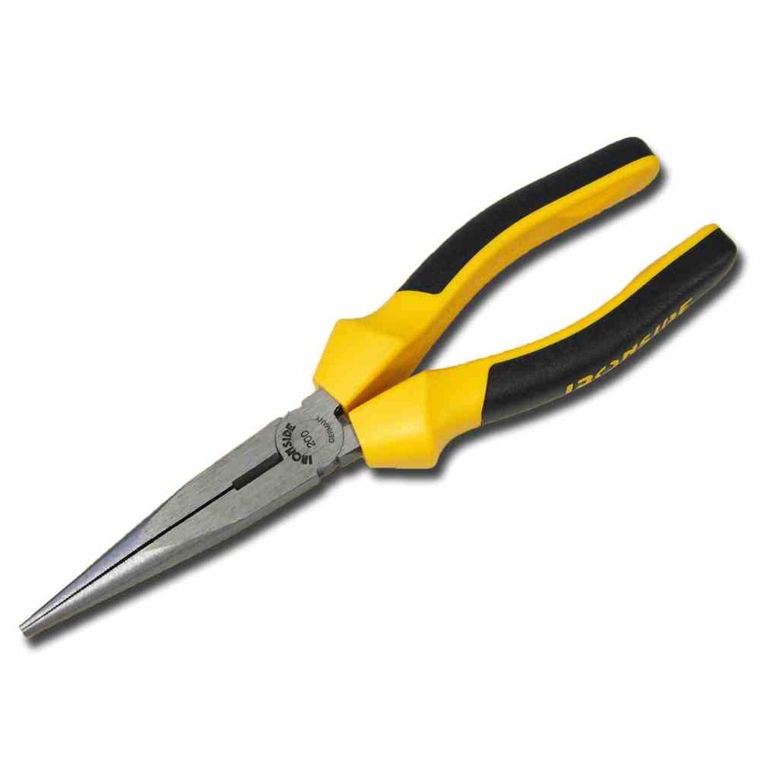 IRONSIDE Flachzange Telefonzange 160 mm poliert 2-Komponenten-Griff