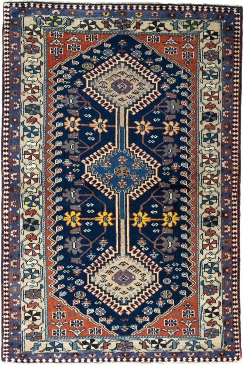Orientteppich Yalameh 104x160 Handgeknüpfter Orientteppich / Perserteppich, Nain Trading, rechteckig, Höhe: 12 mm