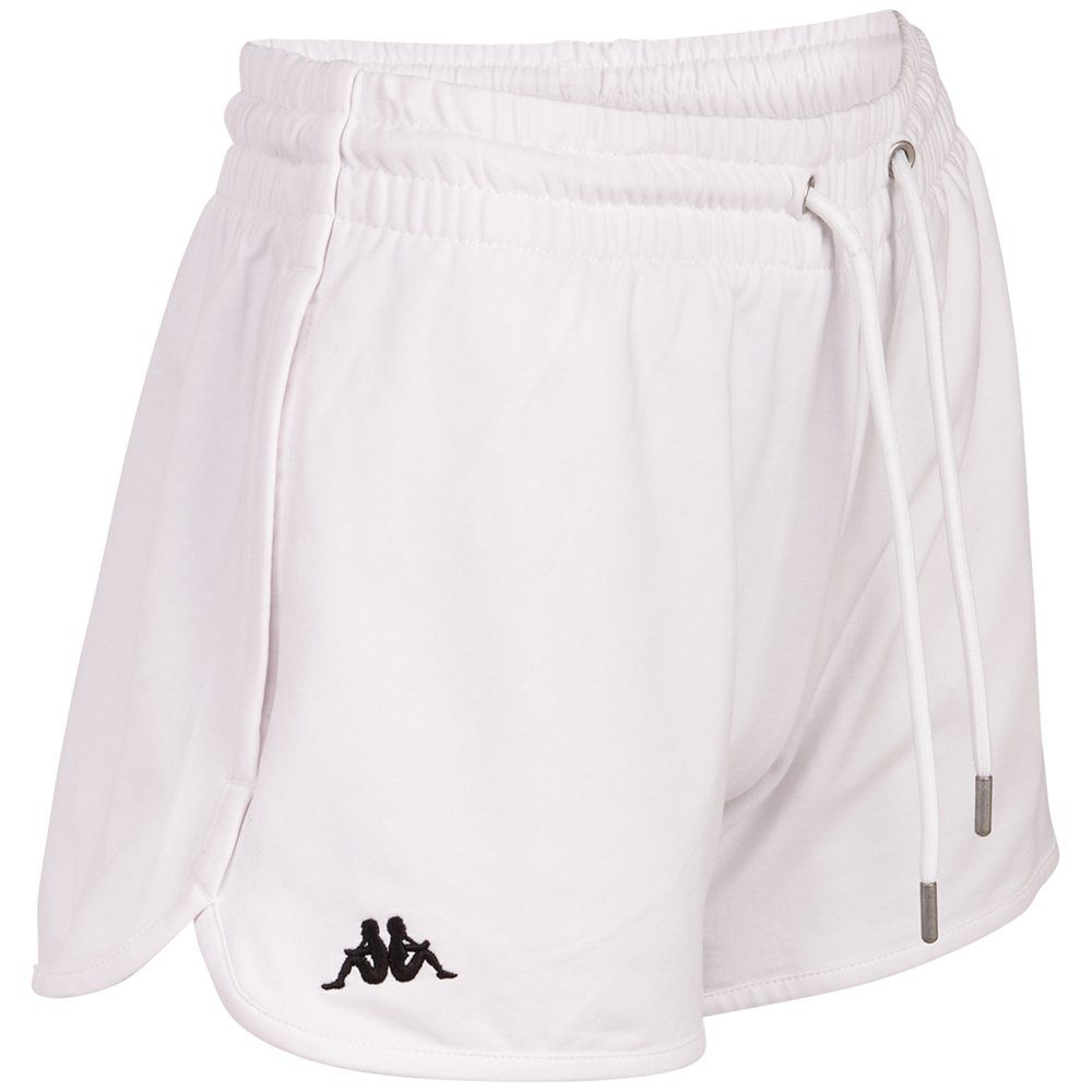 Kappa Shorts - in sommerlicher white bright Qualität French-Terry