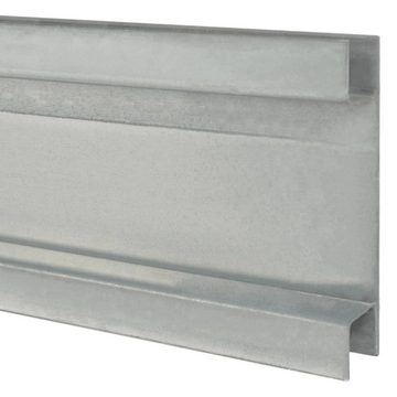 vidaXL Zaunpfosten Pfosten für Gabionenzaun Silbern 240 cm Verzinkter Stahl