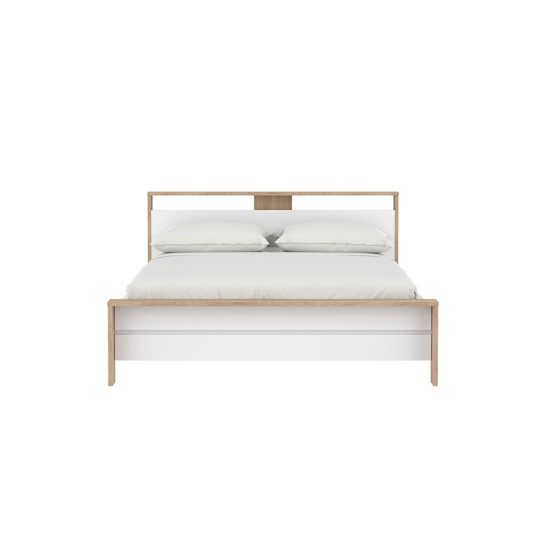 Tvilum Bett Next Bett mit 1 Einlegeboden 160x200cm weiß Hochgl