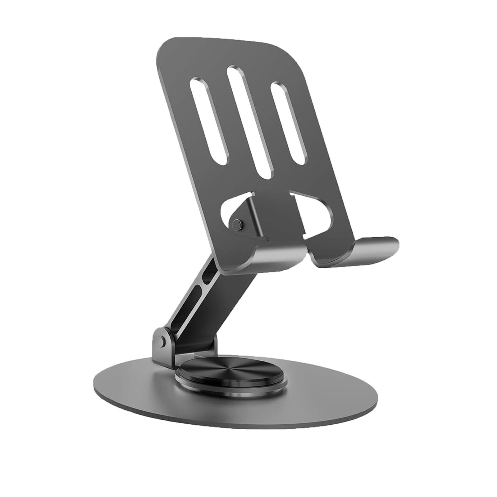 BOOD Handy-Halterung Universeller Metall‑Handyhalter, mehrfach verstellbar, 360° drehbar, (bis 8 Zoll, Packung, 1-tlg., Keine Montage erforderlich, verbreiterte Halterkufe,Aussparung für Ladekabel,rutschfeste)