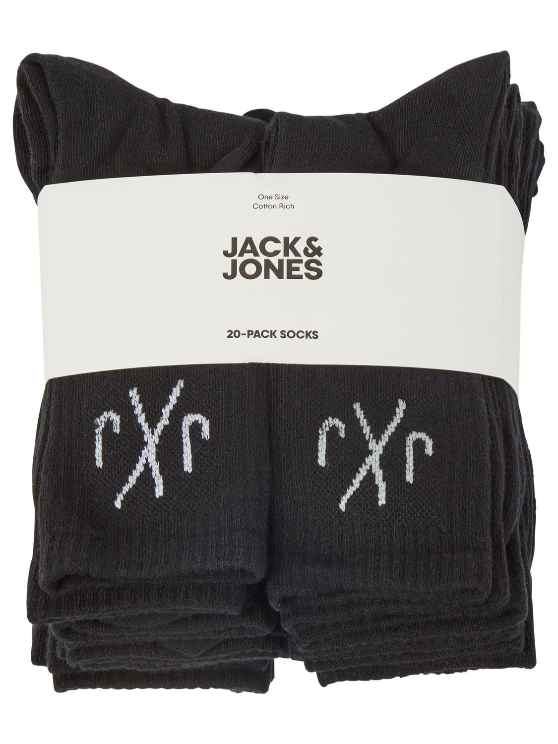 Jack & Jones Sportsocken JACDIRECT TENNIS SOCK 20 PACK (20-Paar) aus Baumwollmix