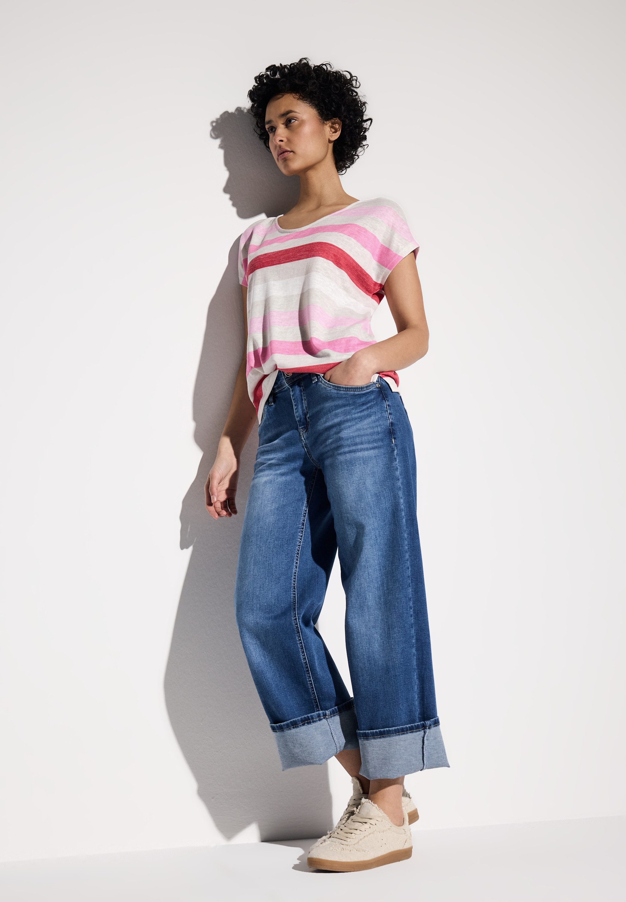 STREET ONE Shirttop mit Streifenmuster