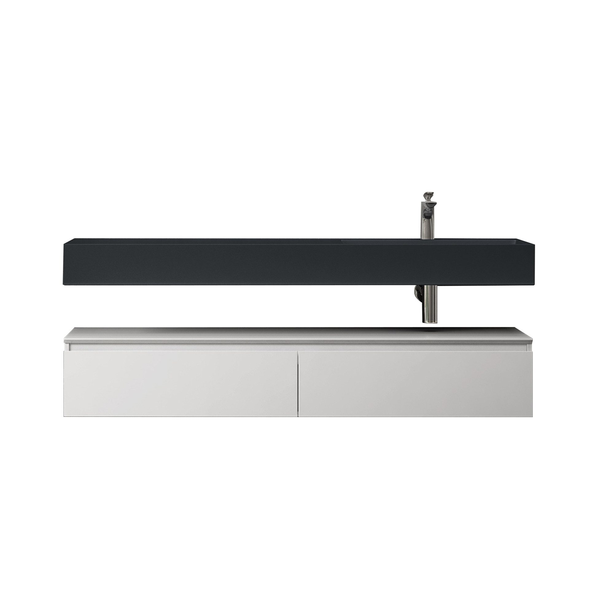 doporro Badmöbel-Set Waschtisch mit Unterschrank 150cm günstig online kaufen
