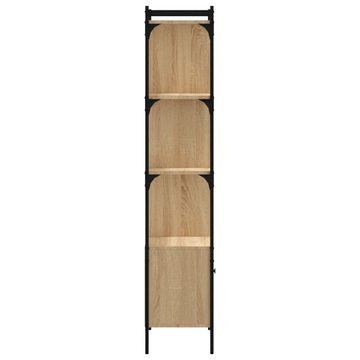 vidaXL Bücherregal Bücherregal mit Tür Sonoma-Eiche 44,5x30x154,5 cm Holzwerkstoff, 1-tlg.