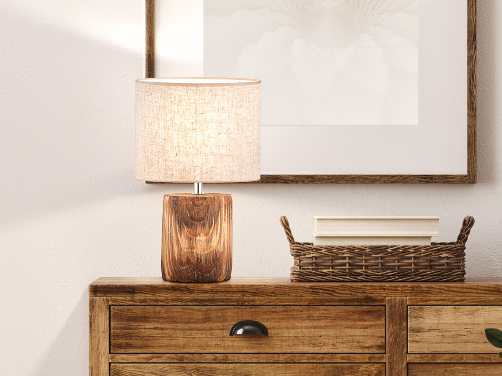 FISCHER & HONSEL LED Nachttischlampe, Dimmfunktion, LED wechselbar, Warmwei günstig online kaufen