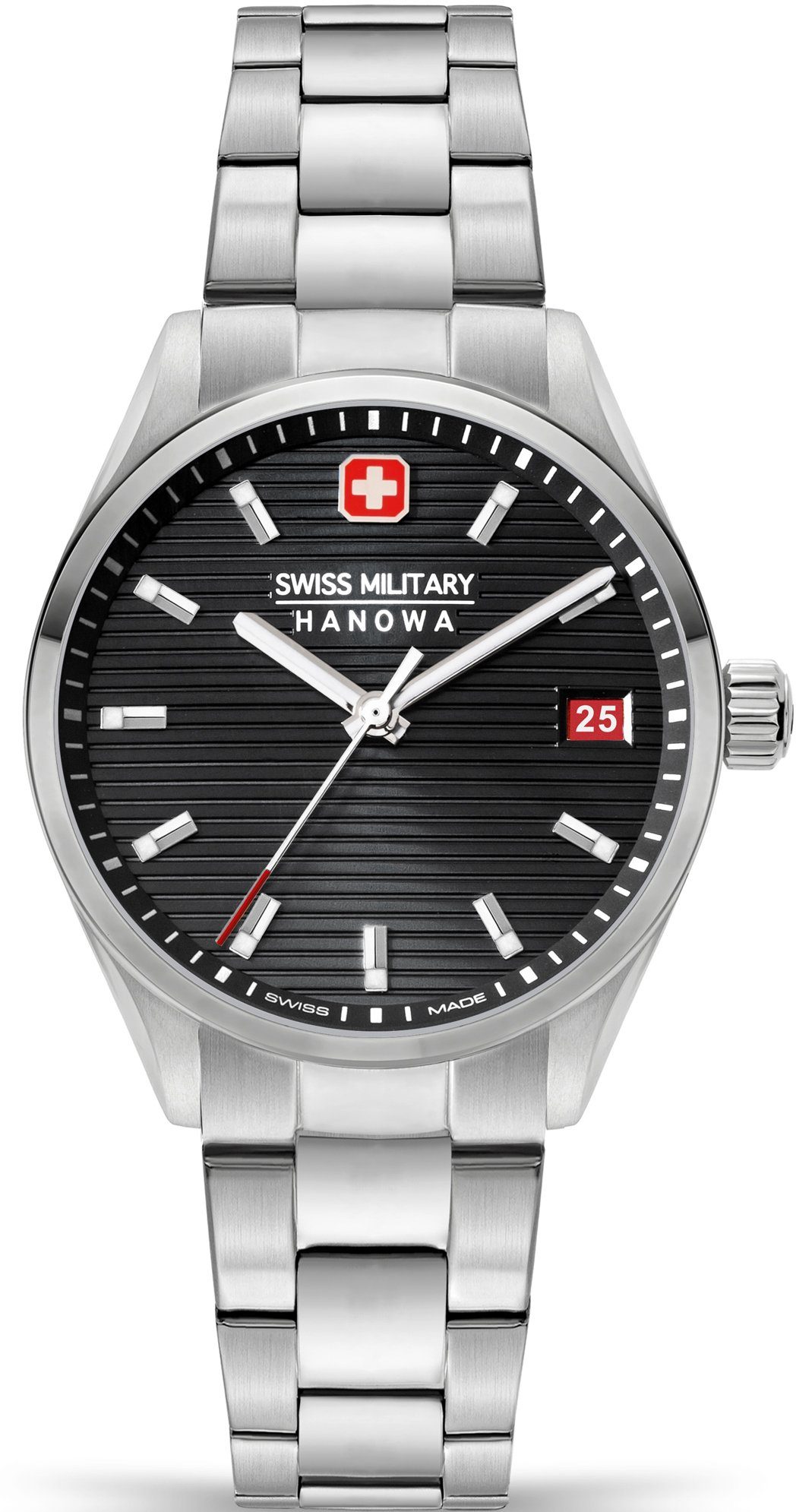 Swiss Military Hanowa Schweizer Uhr ROADRUNNER LADY, SMWLH2200201, Quarzuhr, Armbanduhr, Damenuhr, Swiss Made, Datum, Saphirglas, analog