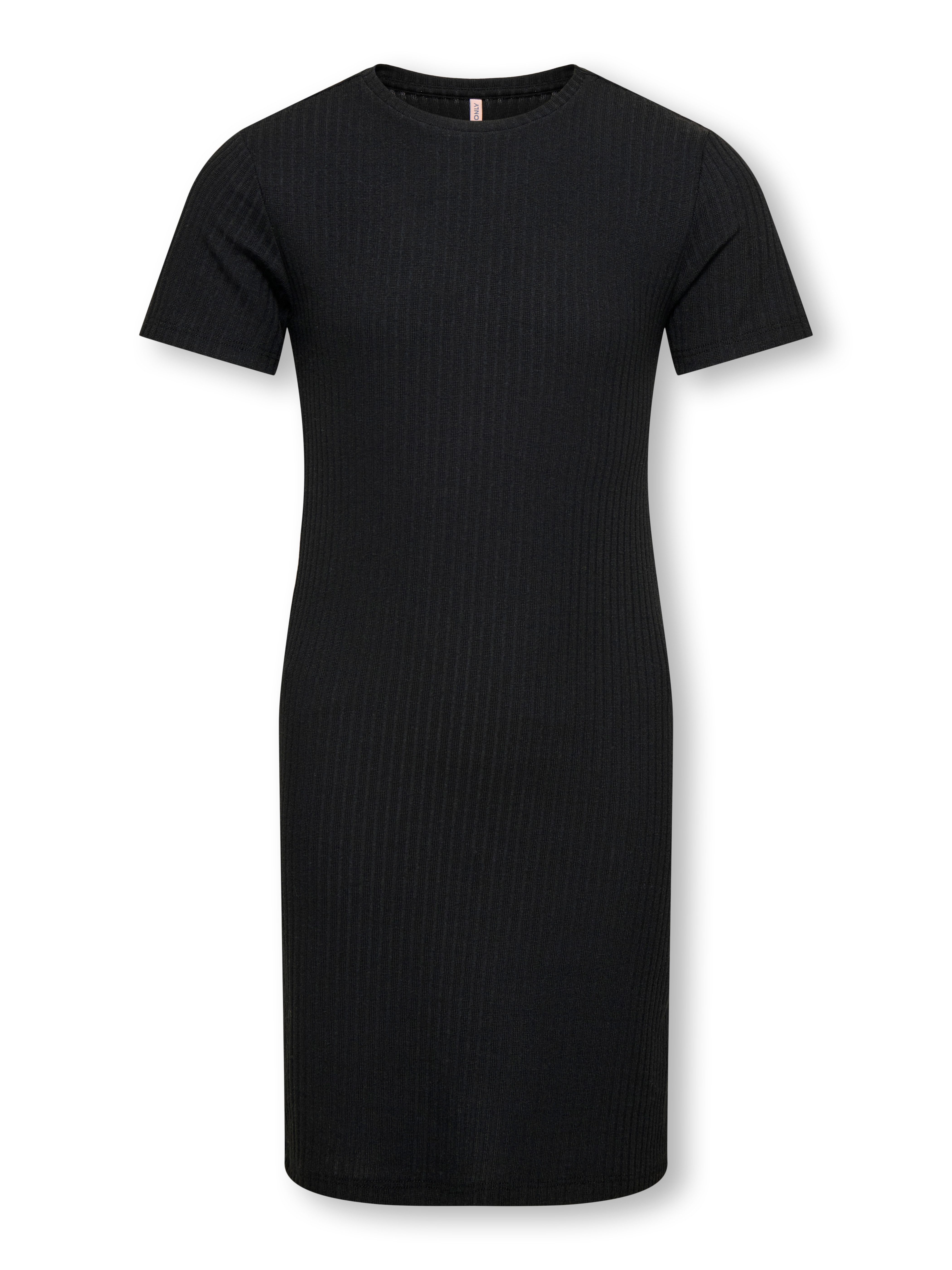 KIDS ONLY Jerseykleid KOGVELA S/S DRESS VD ZA JRS aus gerippter Ware mit kurzem Arm