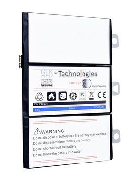 GLK-Technologies High Power Ersatzakku kompatibel mit iPad 3 iPad 3 A1458, A1459, A1460, GLK-Technologies Battery, accu, 11560 mAh Akku, inkl. Werkzeug Set Kit NEU Tablet-Akku 11560 mAh (3.8 V)
