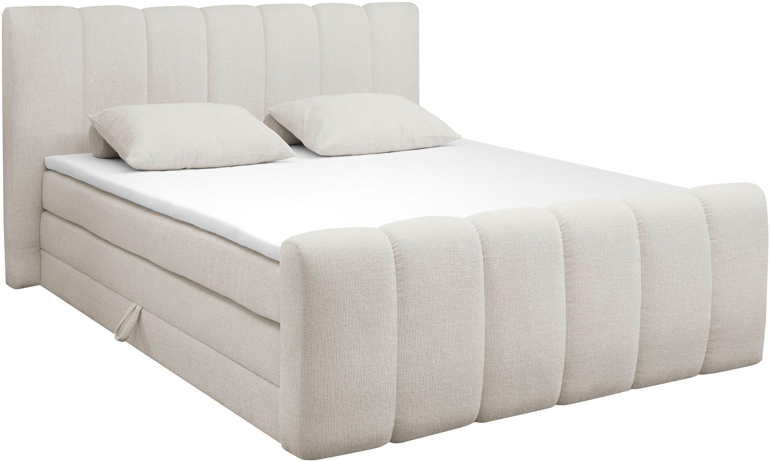 ED EXCITING DESIGN Boxspringbett Chuck in der Breite 180cm, inkl. Bettkaste günstig online kaufen