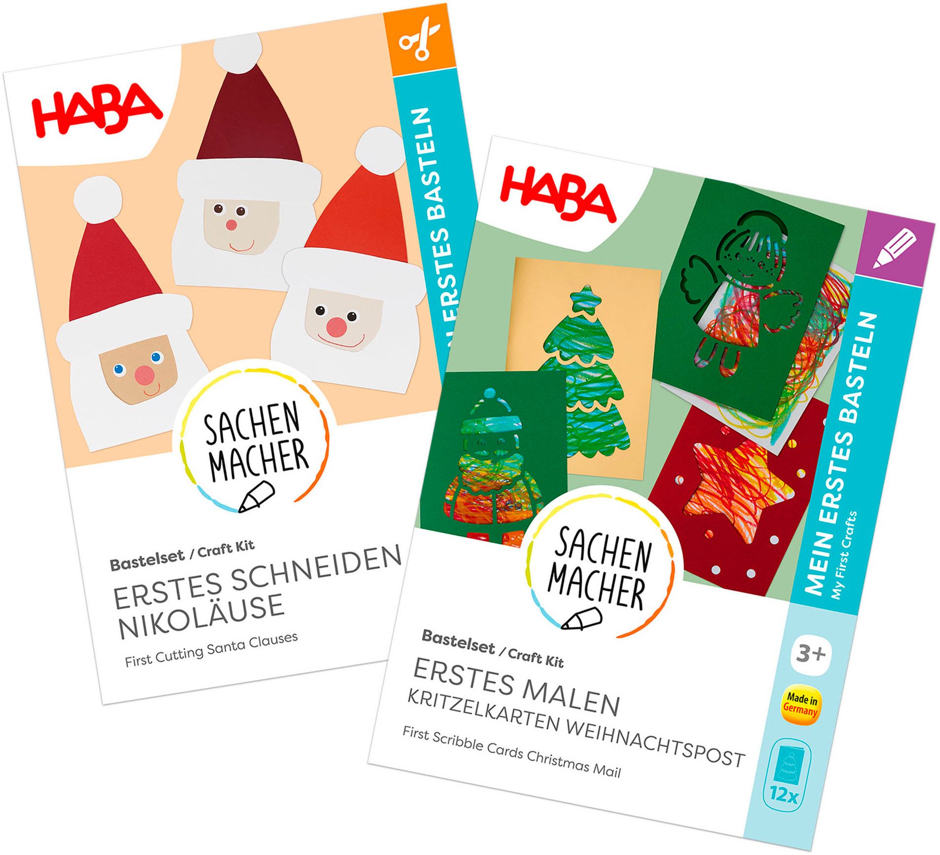 Haba Kreativset 2er Bastelsets Erstes Ремесло Weihnachten