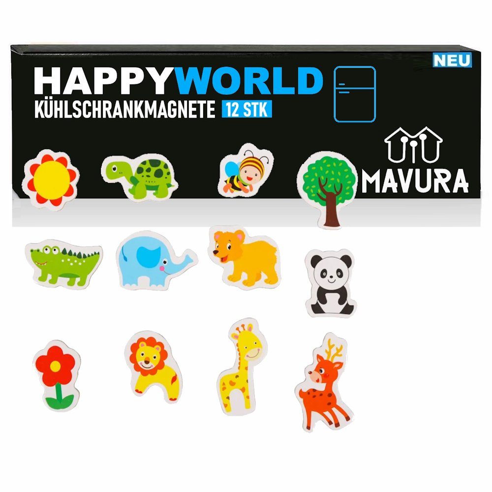 Magnethalter HAPPYWORLD Kühlschrankmagnete Lustige Tiere Tier 3D Motive