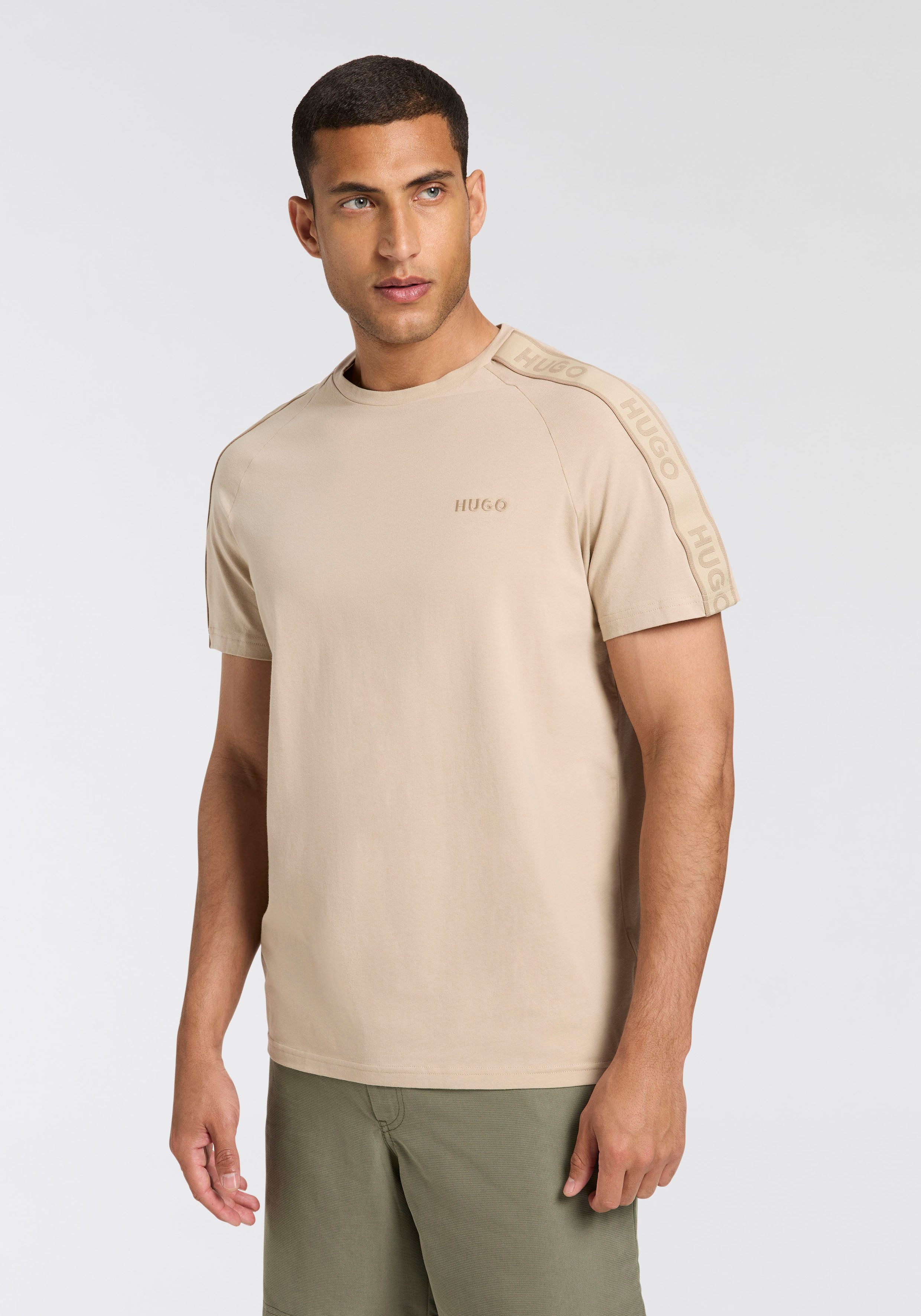 HUGO Shirttop LIAM mit seitlichen Einsätzen