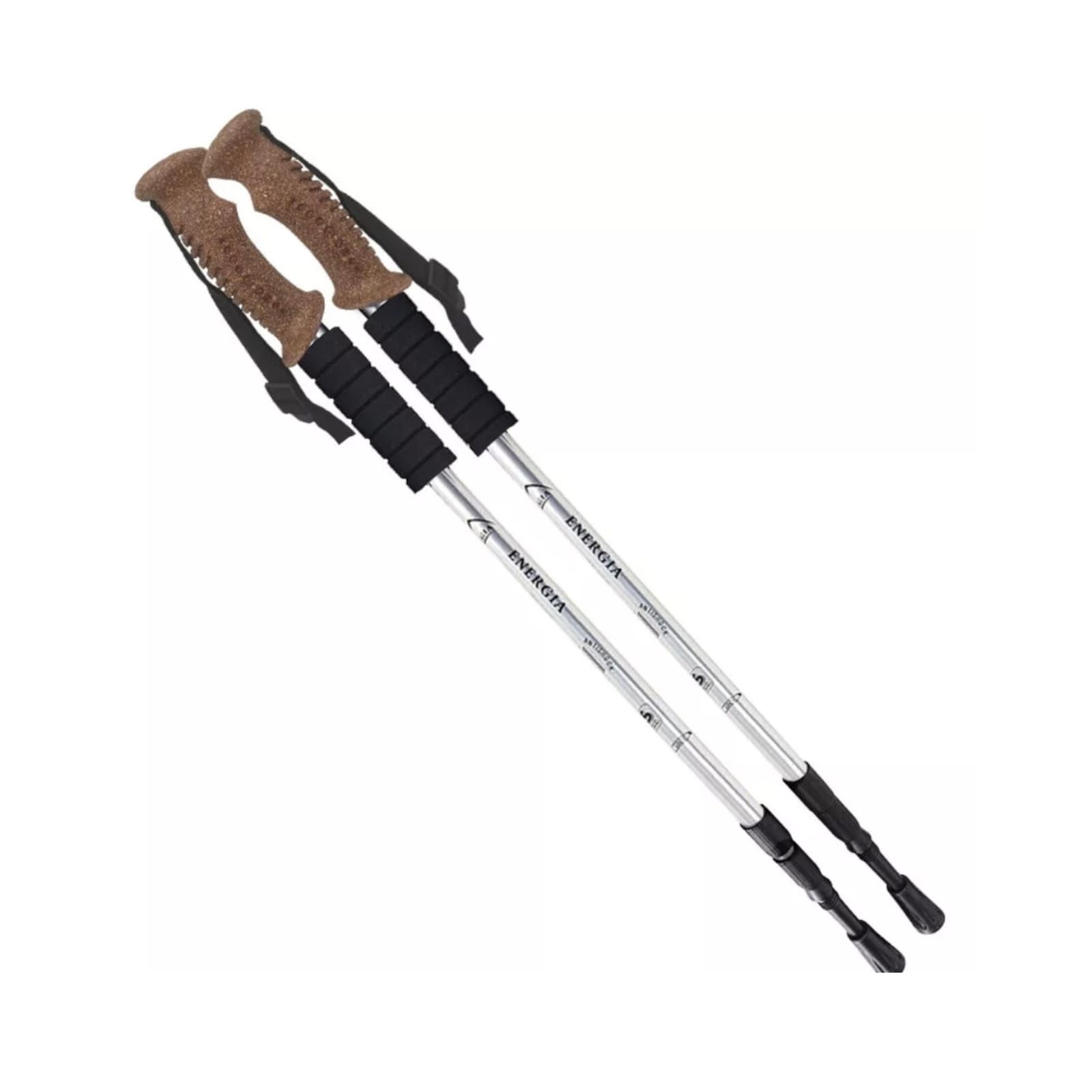 KEINerlei® Nordic-Walking-Stöcke Nordic Walking Paar Stöcke Teleskop Wandern Trekking Antischock