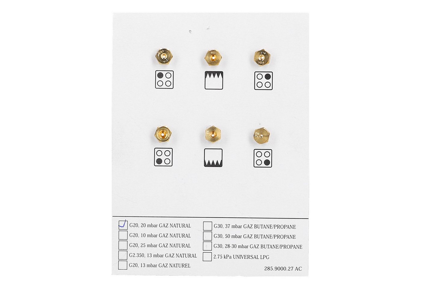 Thumbnail - easyPART Montagezubehör Backofen wie Beko 4431910060 Düsen G20-20 für Kochstellen, Backofen / Herd