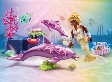 Playmobil® Konstruktions-Spielset Meerjungfrau mit Delfinen (71501), Princess Magic, (28 St), Made in Europe