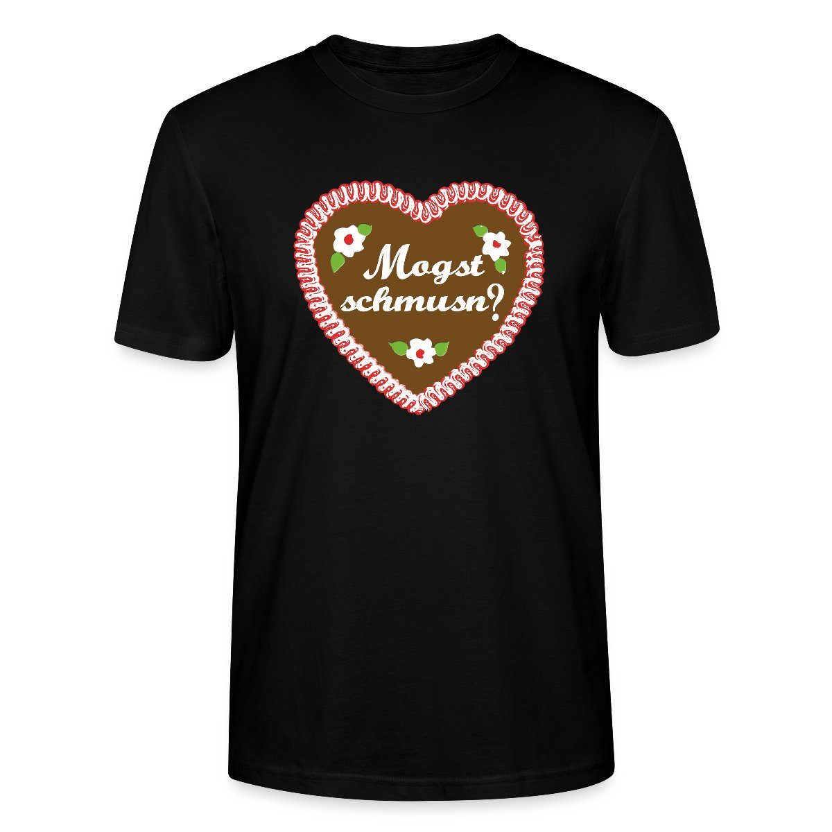 T-Shirt Lebkuchenherz Volksfest Tracht Trachtshirt Unisex Bio T-Shirt