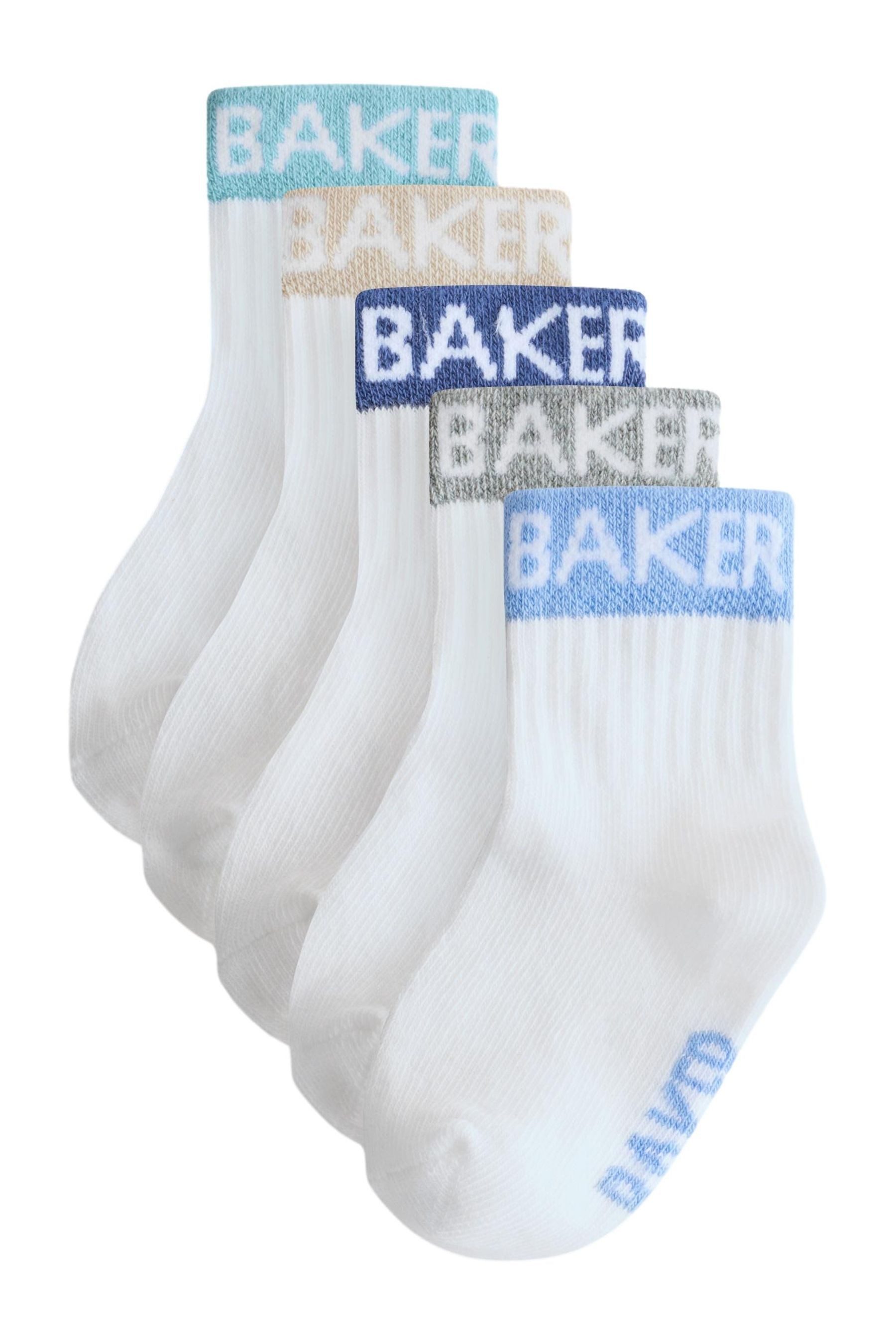 Kurzsocken Baker by Ted Baker Baby Boy Rollrand-Socken, 5 x
