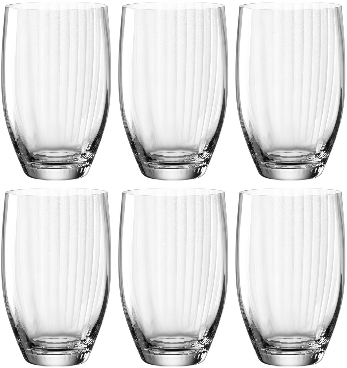 LEONARDO Longdrinkglas POESIA, 6-tlg., Kristallglas, 460 ml, 6-teilig