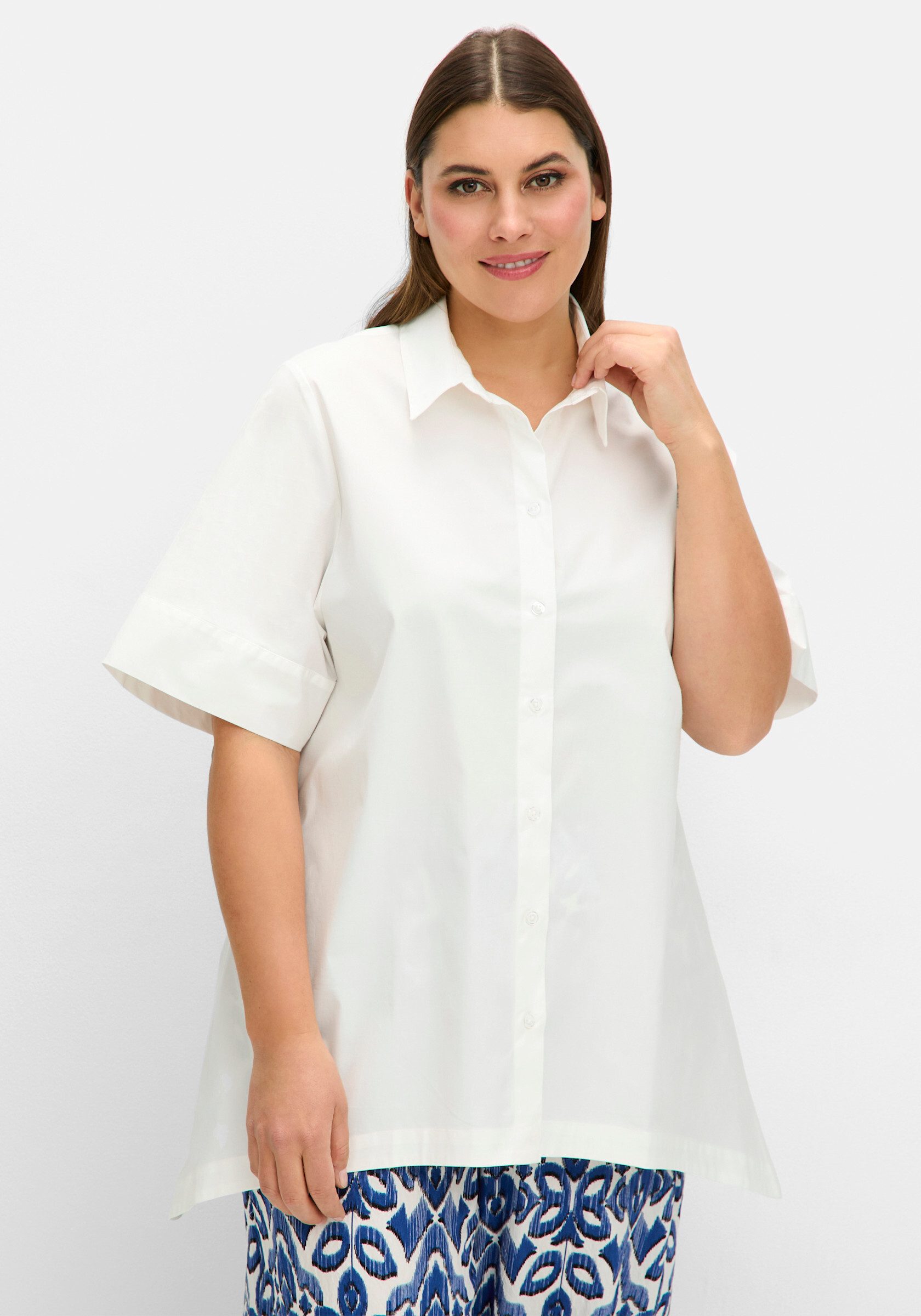 Sheego Klassische Bluse Hemdbluse günstig online kaufen