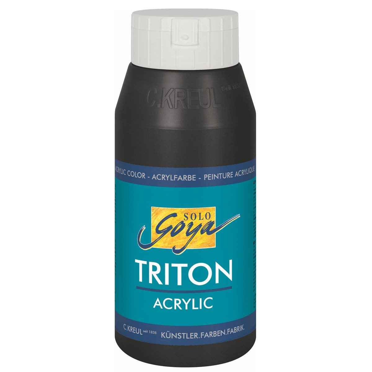 C. KREUL Acrylfarbe KREUL Acrylfarbe SOLO Goya TRITON schwarz 750ml Flasche