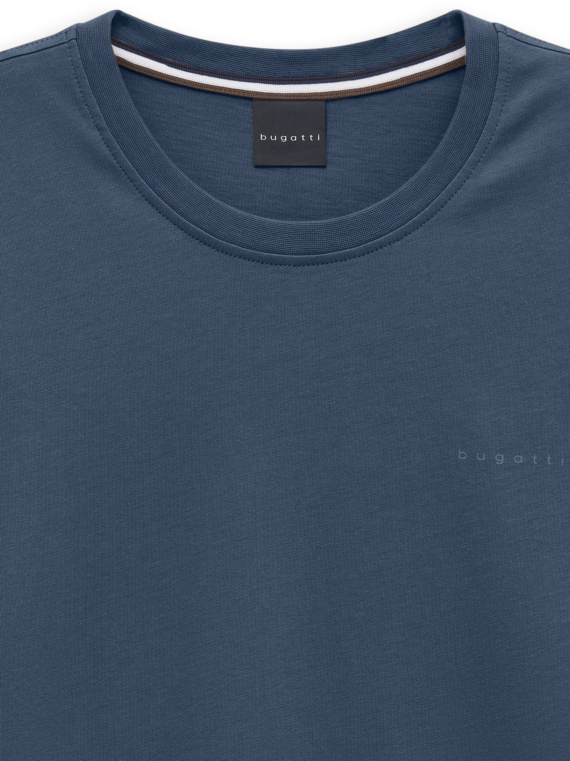 bugatti T-Shirt Modern Fit Modern Fit Baumwolle Brustprint – Bild 5 von 5