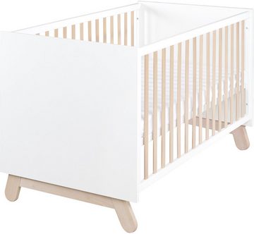 roba® Babyzimmer-Komplettset Clara, Weiß, (Set, 3-St., Kinderbett, Kleiderschrank, Wickelkommode), mit Kinderbett, Kleiderschrank & Wickelkommode; Made in Europe