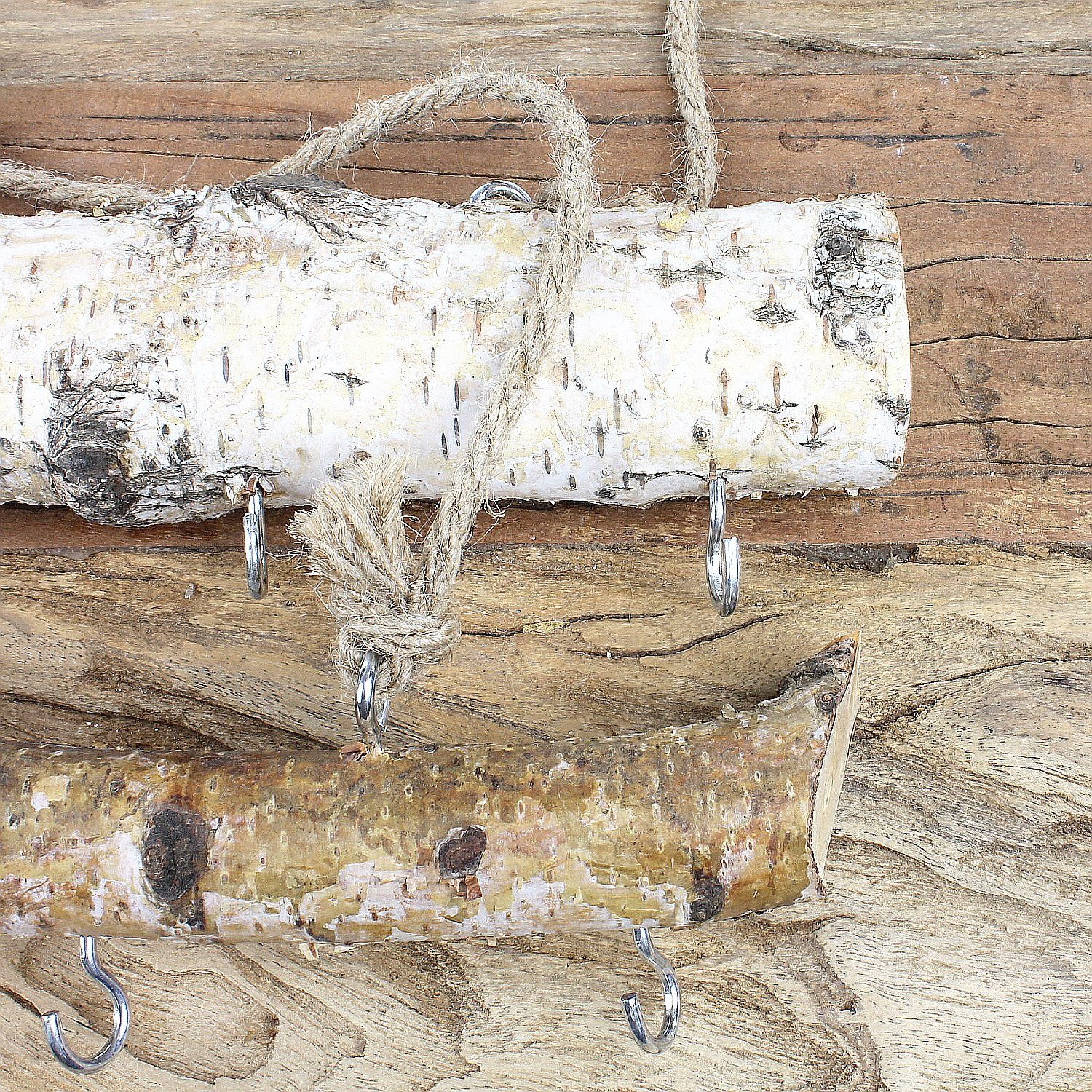 Macosa Home Hängedekoration Natur Deko (Hängedeko Landhaus Birkenholz Dekoh günstig online kaufen