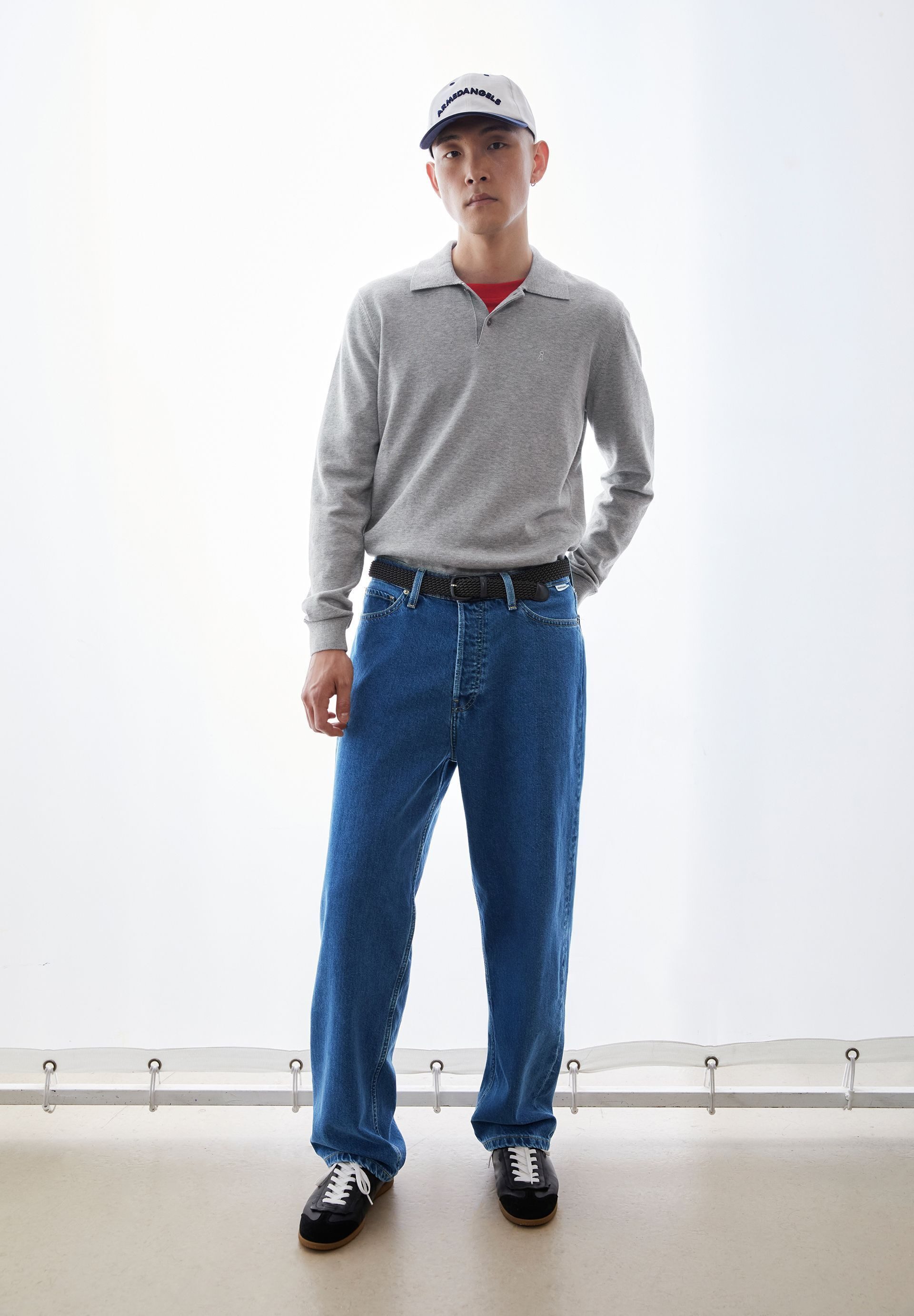 Armedangels Strickpullover KNIT POLO Polo aus Bio-Baumwolle Slim Fit
