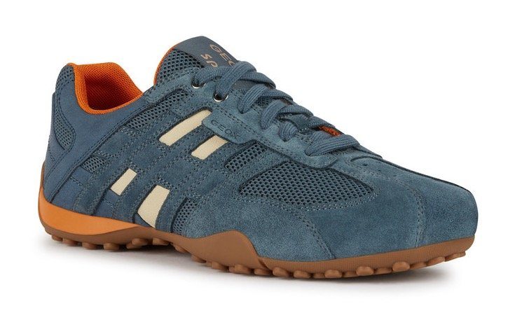 Geox UOMO SNAKE A Sneaker mit stylischem Muster, Freizeitschuh, Halbschuh, Schnürschuh