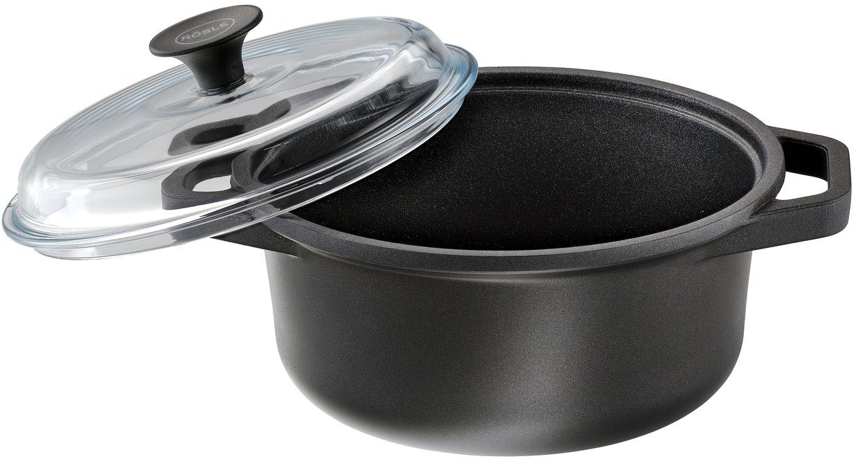 RÖSLE Kochtopf CADINI, Aluminiumguss, Antihaftversiegelung, recyceltes Aluminium, Induktion