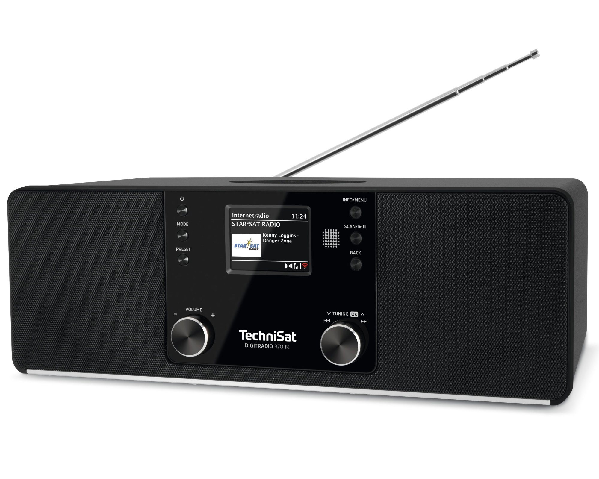 TechniSat DIGITRADIO (DAB), Charging, und PLL, Digitalradio UKW-Radio mit Bluetooth-Audiostreaming) Wireless (DAB) WLAN, 10,00 370 W, RDS (Digitalradio IR