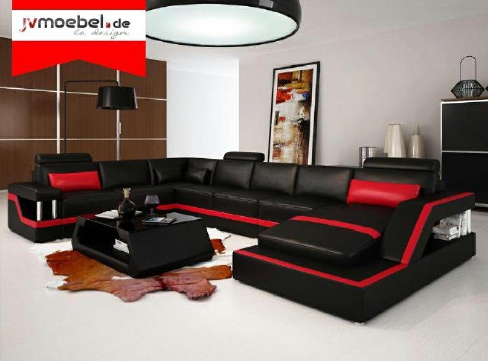 JVmoebel Ecksofa, Patentiert Modernes NEU Big Wohnlandschaft Couch Designer Ledersofa