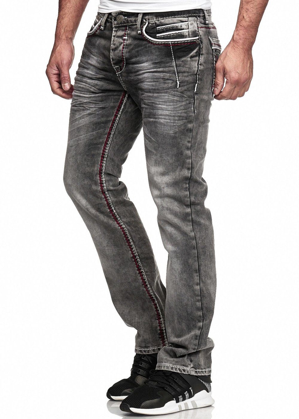 Code47 Regular-fit-Jeans Jeans verschiedene Modelle 5056 Dunkelgrau