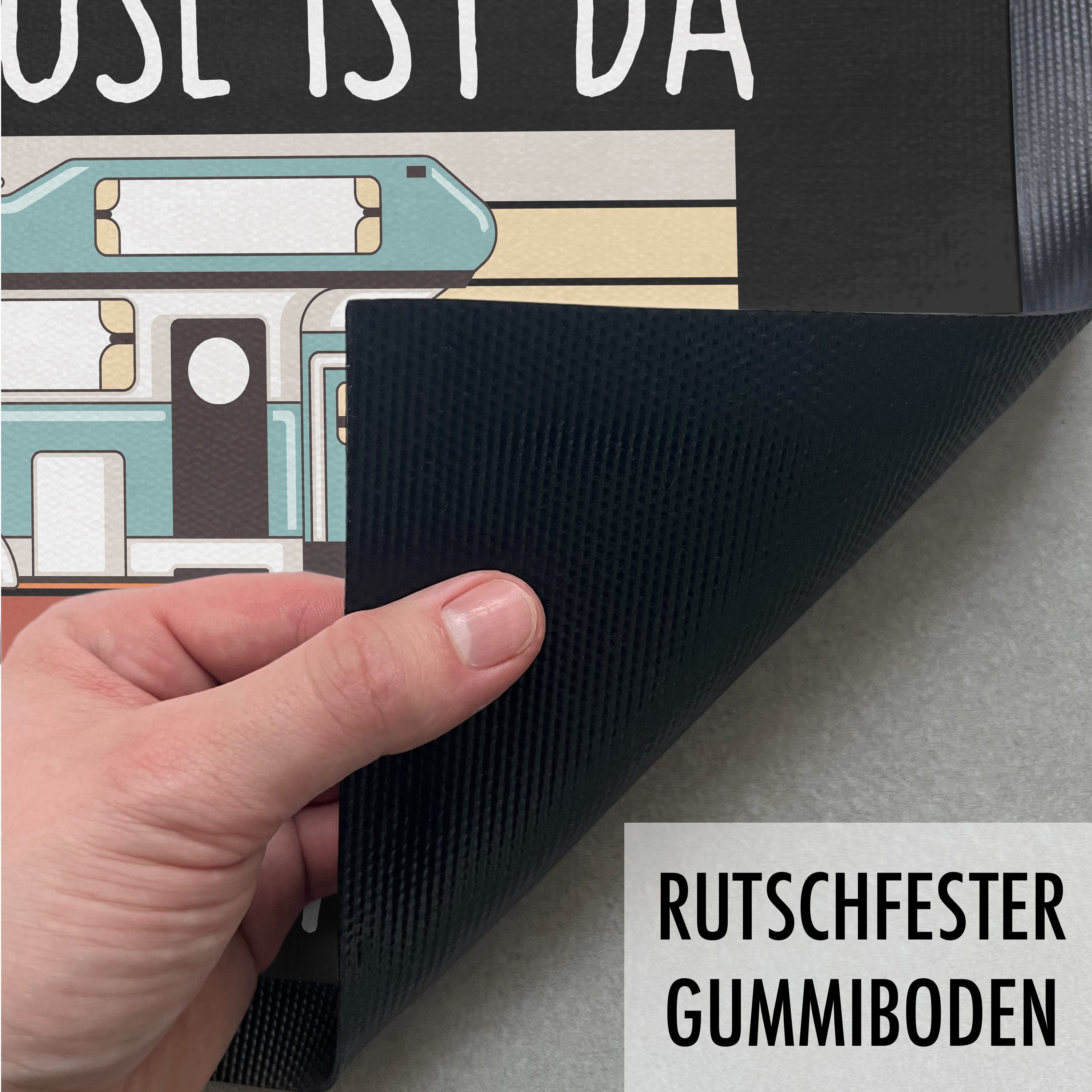 Trendation Fußmatte Camper Wohnwagen Fußmatte Zuhause Ist Da Wo Wir Parken Fussmatte 60x40