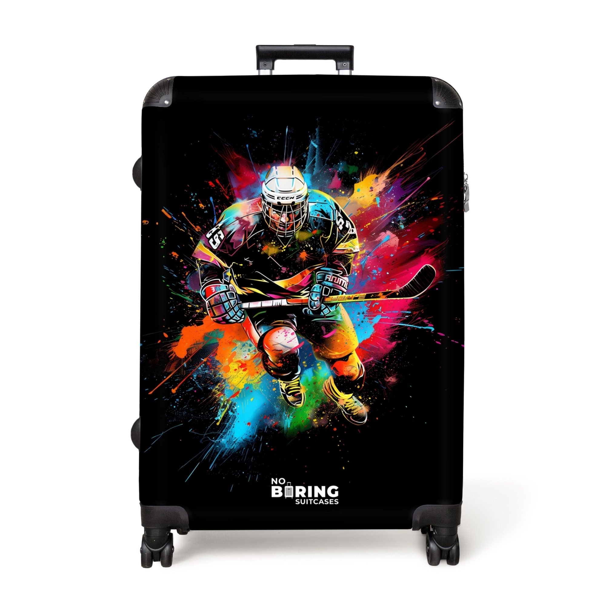 NoBoringSuitcases.com© Hartschalen-Trolley Eishockey mit Graffiti 77 günstig online kaufen